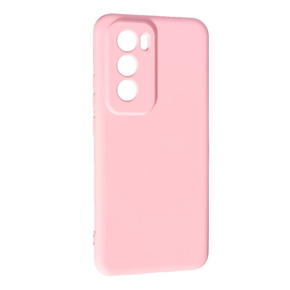 Накладка Silicone case SMTT для Oppo Reno 12 (Light pink)-0